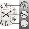 18" Shiplap Farmhouse Wall Clock - FirsTime Gray -Clocks Shop unnamed file 279