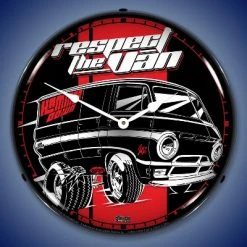 Collectable Sign & Clock | RTV Hammer Down LED Wall Clock Retro/Vintage, Lighted