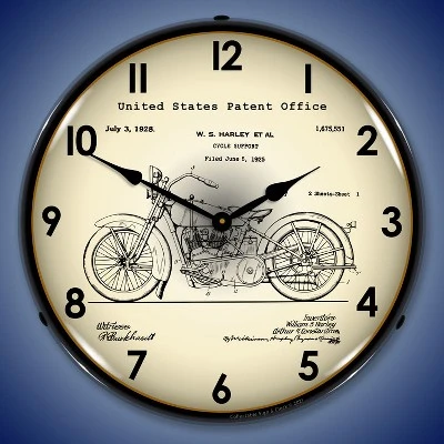 Collectable Sign & Clock | Harley 1928 Patent LED Wall Clock Retro/Vintage, Lighted 3 Collectable Sign & Clock | Harley 1928 Patent LED Wall Clock Retro/Vintage, Lighted