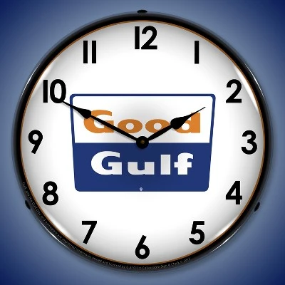 Collectable Sign & Clock | Good Gulf LED Wall Clock Retro/Vintage, Lighted 3 Collectable Sign & Clock | Good Gulf LED Wall Clock Retro/Vintage, Lighted