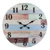 Coastal Worn Wood Wall Clock Blue/White - Stonebriar Collection -Clocks Shop unnamed file 291
