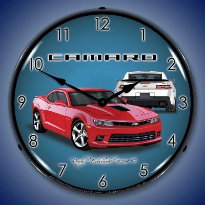 Collectable Sign & Clock | 2014 SS Camaro Red Hot LED Wall Clock Retro/Vintage, Lighted 3 Collectable Sign & Clock | 2014 SS Camaro Red Hot LED Wall Clock Retro/Vintage, Lighted