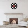 The Chicago Lighthouse 14" x 1.8" Poker Chip Quartz Movement Decorative Wall Clock Black Frame - By Chicago Lighthouse -Clocks Shop unnamed file 2961
