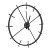 Kate & Laurel All Things Decor 26" x 26" Isaac Metal Wall Clock Black - Kate & Laurel All Things Decor -Clocks Shop unnamed file 3005