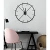 Kate & Laurel All Things Decor 26" x 26" Isaac Metal Wall Clock Black - Kate & Laurel All Things Decor -Clocks Shop unnamed file 3006