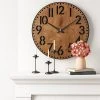 28" Wood Cutout Layered Dial Wall Clock Black - Threshold™ 2 28" Wood Cutout Layered Dial Wall Clock Black - Threshold™ -Clocks Shop unnamed file 301