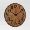 28" Wood Cutout Layered Dial Wall Clock Black - Threshold™ -Clocks Shop unnamed file 302