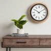16" Warm Wood Wall Clock Brown - Threshold™ 2 16" Warm Wood Wall Clock Brown - Threshold™ -Clocks Shop unnamed file 310