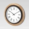 16" Warm Wood Wall Clock Brown - Threshold™ 5 16" Warm Wood Wall Clock Brown - Threshold™ -Clocks Shop unnamed file 311