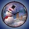 Collectable Sign & Clock | Snowman Greetings LED Wall Clock Retro/Vintage, Lighted -Clocks Shop unnamed file 3137
