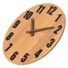 Quickway Imports Antique Home Decor Wall Clock For Living Room, Bedroom, Kitchen, or Dining Room Light Brown Natural Wood -Clocks Shop unnamed file 3151