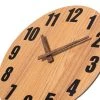 Quickway Imports Antique Home Decor Wall Clock For Living Room, Bedroom, Kitchen, or Dining Room Light Brown Natural Wood -Clocks Shop unnamed file 3154