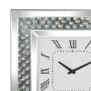Olivia & May Square Framed Wood and Glass Wall Clock - Olivia & May 13 Olivia & May Square Framed Wood and Glass Wall Clock - Olivia & May -Clocks Shop unnamed file 3186
