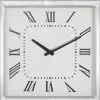 Olivia & May Square Framed Wood and Glass Wall Clock - Olivia & May 14 Olivia & May Square Framed Wood and Glass Wall Clock - Olivia & May -Clocks Shop unnamed file 3187