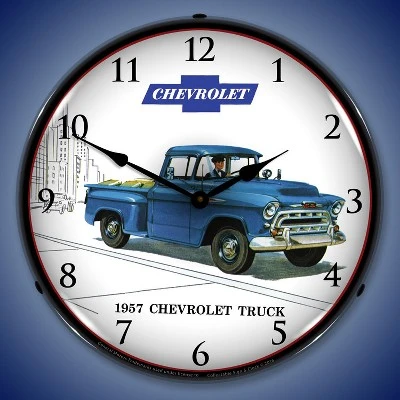 Collectable Sign & Clock | 1957 Chevrolet Truck LED Wall Clock Retro/Vintage, Lighted 3 Collectable Sign & Clock | 1957 Chevrolet Truck LED Wall Clock Retro/Vintage, Lighted