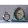 9.5" x 8.5" Metal Mantel Clock Aqua - 3R Studios -Clocks Shop unnamed file 3303