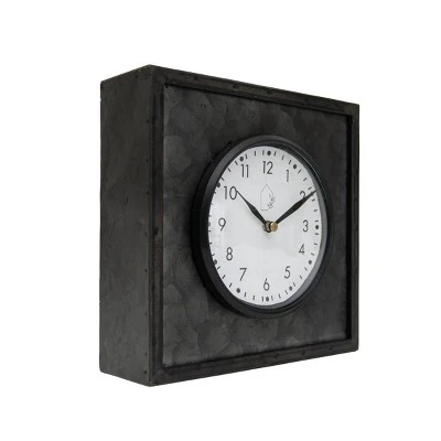 Black Metal & Plexiglass Tabletop Clock - Foreside Home & Garden 2 Black Metal & Plexiglass Tabletop Clock - Foreside Home & Garden -Clocks Shop unnamed file 3374
