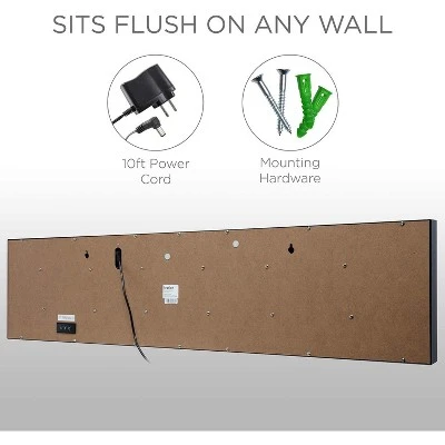 Ivation Huge Large Big Oversized Digital LED Clock - Shelf or Wall Mount | 6-Level Brightness, Mounting Holes & Hardware 5 Ivation Huge Large Big Oversized Digital LED Clock - Shelf or Wall Mount | 6-Level Brightness, Mounting Holes & Hardware - Image 3