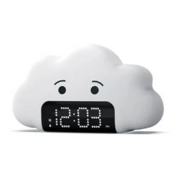 Kids' Wake up Light Alarm Cloud Clock White - Capello
