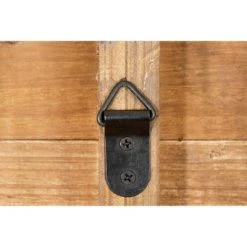 Clocks Shop 13 36" Round Distressed Wood Slat Clock White - 3R Studios