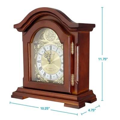Bedford Clocks Clock Collection Redwood Mantel clock with Chime 6 Bedford Clocks Clock Collection Redwood Mantel clock with Chime - Image 4