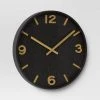 20" Wood Wall Clock Brass - Threshold™ -Clocks Shop unnamed file 351