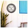 8.5" Outdoor / Indoor Wall Clock with Thermometer - Gunmetal Gray Finish - Acurite 2 8.5" Outdoor / Indoor Wall Clock with Thermometer - Gunmetal Gray Finish - Acurite -Clocks Shop unnamed file 379