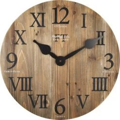 Rustic Farmhouse Barn Wood Wall Clock - FirsTime & Co. White