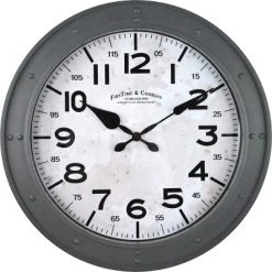 18" Donovan Wall Clock Gray - FirsTime & Co.