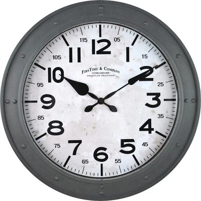 18" Donovan Wall Clock Gray - FirsTime & Co. 3 18" Donovan Wall Clock Gray - FirsTime & Co.