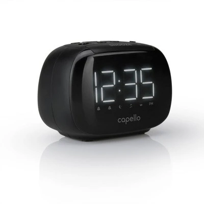 Capello AM/FM Radio Alarm Clock - Black (CR21) 4 Capello AM/FM Radio Alarm Clock - Black (CR21) - Image 2