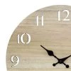 14" Round Wood Wall Clock with Cutout Numbers Tan - Stonebriar Collection -Clocks Shop unnamed file 419