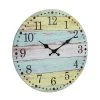 14" Round Vintage Farmhouse Wall Clock Light Blue/Yellow - Stonebriar Collection 2 14" Round Vintage Farmhouse Wall Clock Light Blue/Yellow - Stonebriar Collection -Clocks Shop unnamed file 421
