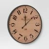 26" Wood Wall Clock Pine Finish Black - Threshold™ -Clocks Shop unnamed file 438