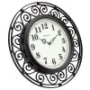 12" Wrought Iron Style Round Wall Clock Black/Bronze-Westclox -Clocks Shop unnamed file 442