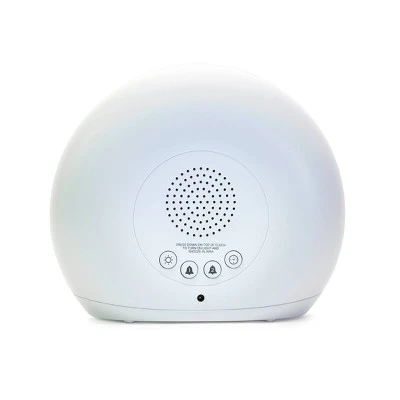 Moon Glow Alarm with Sunrise Wakeup Light Table Clock White - Capello 4 Moon Glow Alarm with Sunrise Wakeup Light Table Clock White - Capello - Image 2