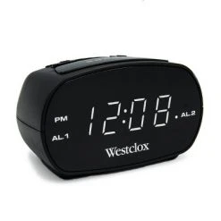 Dual Alarm Clock Black - Westclox
