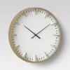 Raised Marker 16" Wall Clock White/Brass - Project 62™ -Clocks Shop unnamed file 462