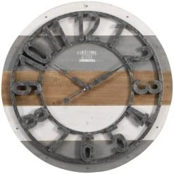 Shabby Wood Plank Wall Clock - FirsTime & Co.® Gray