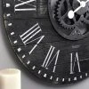 Shiplap Gears Farmhouse Wall Clock Black - FirsTime -Clocks Shop unnamed file 506