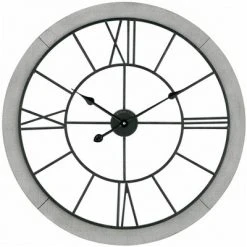 Timeworn Farmhouse Cottage Wall Clock Gray - FirsTime