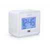 Capello - Dual Alarm Clock with USB Phone Charger - White -Clocks Shop unnamed file 58