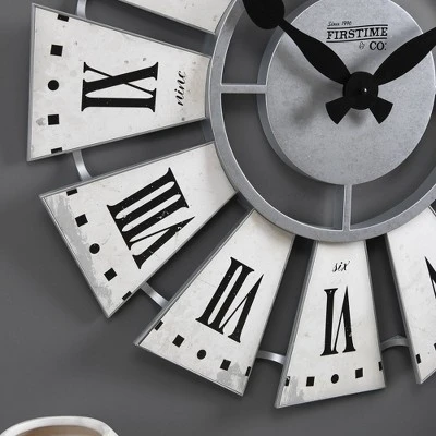 Numeral Farmhouse Windmill Clock White - FirsTime 4 Numeral Farmhouse Windmill Clock White - FirsTime - Image 2