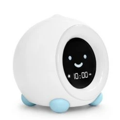 Ready To Rise Children's Sleep Trainer Night Light and Sleep Sounds Machine Alarm Clock - LittleHippo Blue Arctic