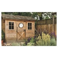 18" Craftsman Round Wall Clock/Thermometer Bronze - Infinity Instruments