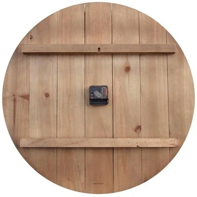 Josephine Slat Wood Farmhouse Clock - FirsTime Gray 5 Josephine Slat Wood Farmhouse Clock - FirsTime Gray - Image 3