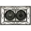 Infinity Instruments 20108BK-TC The Bookend Decorative Outdoor Hanging Wall Clock and Thermometer Combo with Hanging Bracket and Silent Movement -Clocks Shop unnamed file 723
