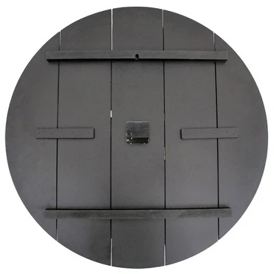 27" Timberworks Farmhouse Wall Clock Aged Teal/Shabby White - FirsTime & Co. 5 27" Timberworks Farmhouse Wall Clock Aged Teal/Shabby White - FirsTime & Co. - Image 3