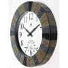 13" Faux Slate Stone Mosaic Indoor/Outdoor Wall Clock - Infinity Instruments -Clocks Shop unnamed file 795