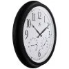 24" Classic Outdoor Wall Clock Black - Infinity Instruments 6 24" Classic Outdoor Wall Clock Black - Infinity Instruments -Clocks Shop unnamed file 804